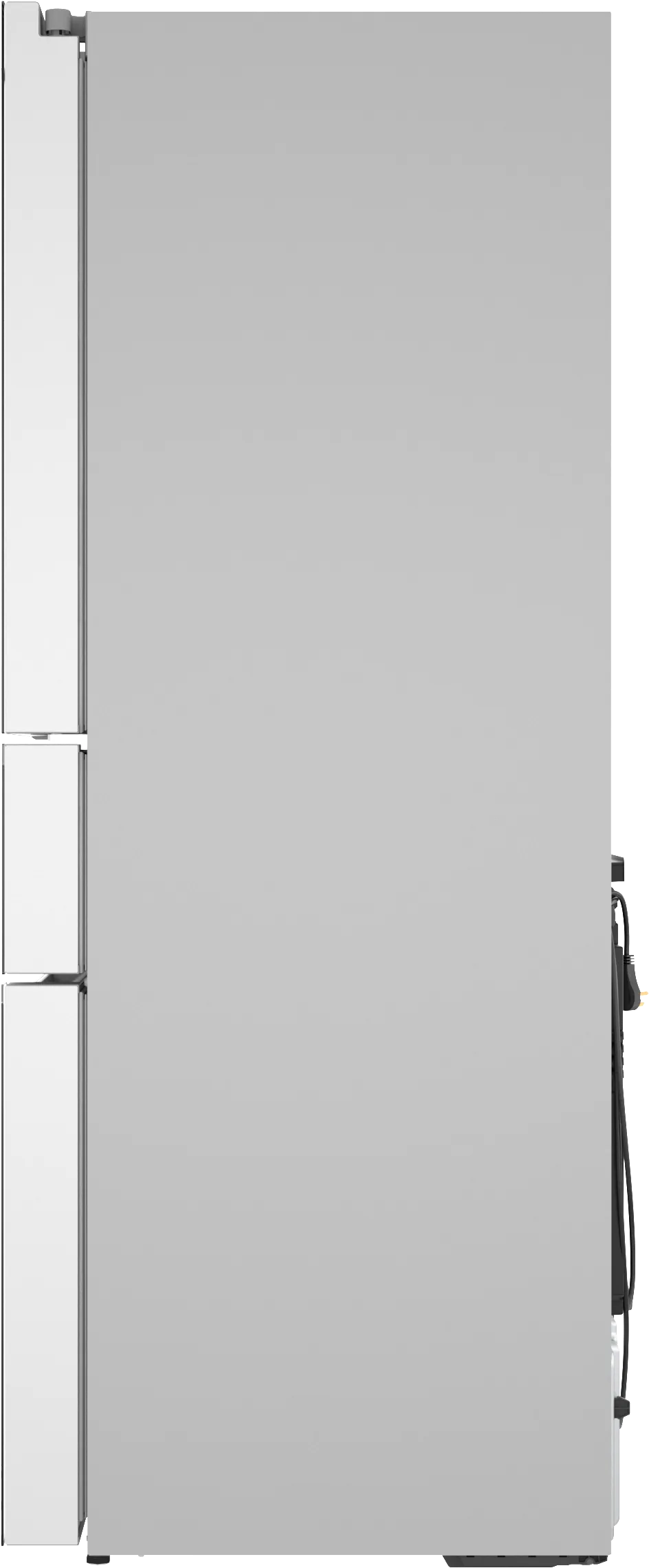 Bosch B36CL81ENW 800 Series French Door Bottom Mount Refrigerator, Glass door 36'' White, Total No Frost