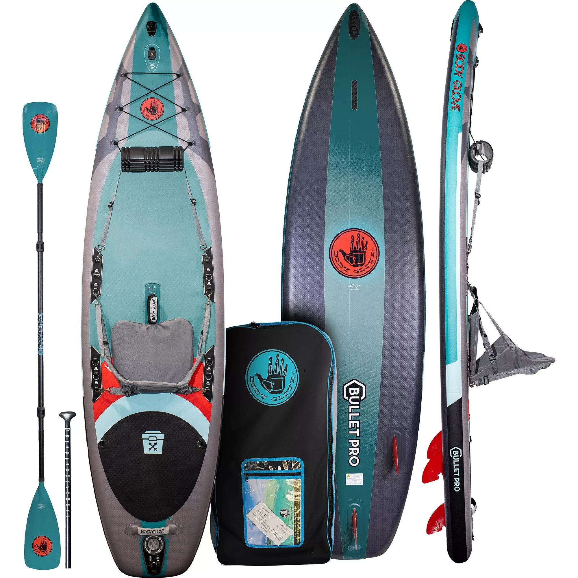 Body Glove Bullet Pro Inflatable Kayak and Paddle Board Package