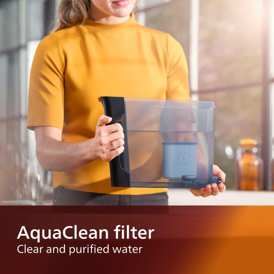 Philips 3200 Series fully automatic espresso machine - classic milk frother, 4 coffee varieties, intuitive touch display, black, (EP3221/44)