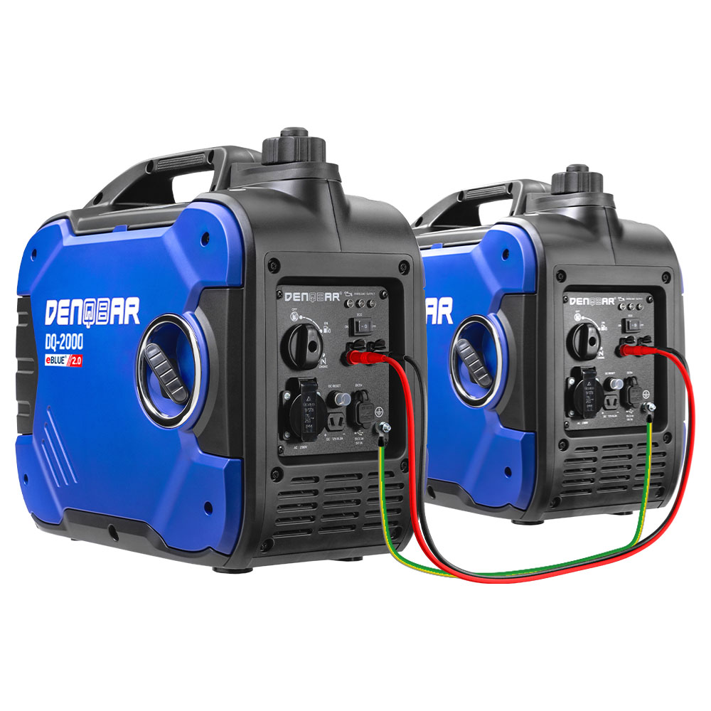 BUNDLE: 2 X 2.0 KW INVERTER POWER GENERATOR DQ-2000 + CABLE FOR PARALLEL CONNECTION
