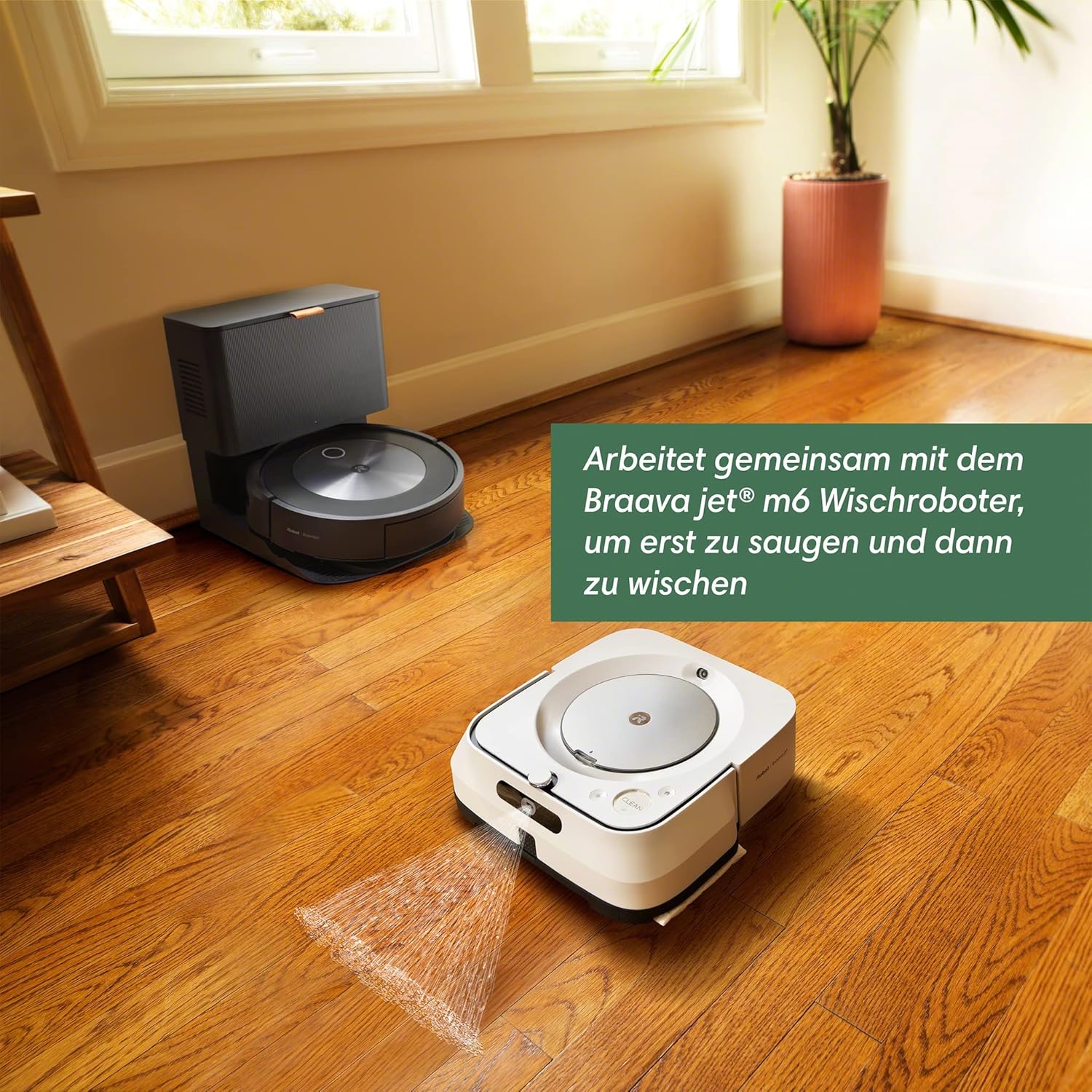 iRobot Roomba j7+ (j7556) Wi-Fi Enabled Robot Vacuum Cleaner With Automatic Suction Station