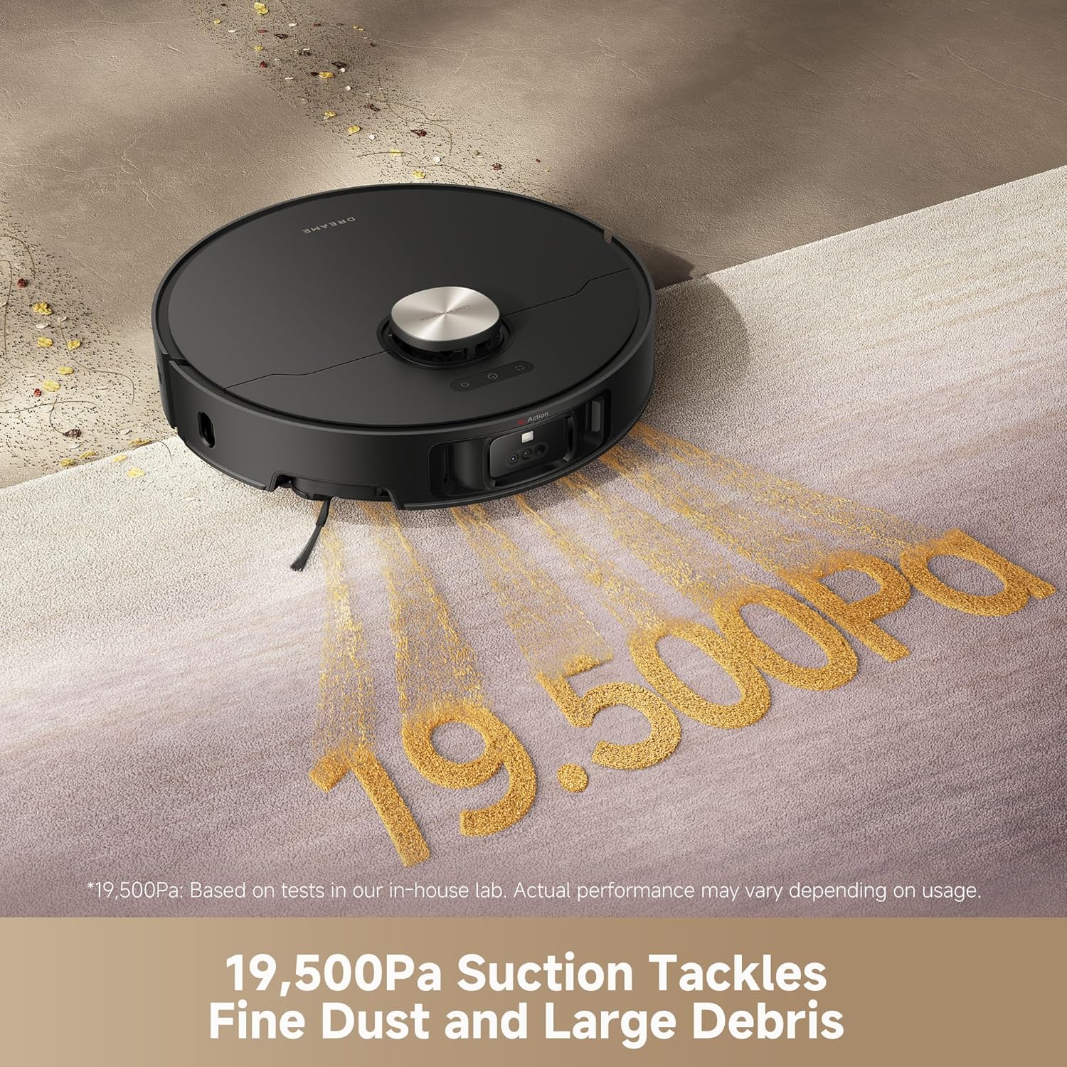 DREAME L50 Ultra Robot Vacuum and Mop White, 19,500Pa Suction, with Auto-Empty and Mop Self-Cleaning, Precise Obstacle Avoidance, HyperStream Detangling DuoBrush