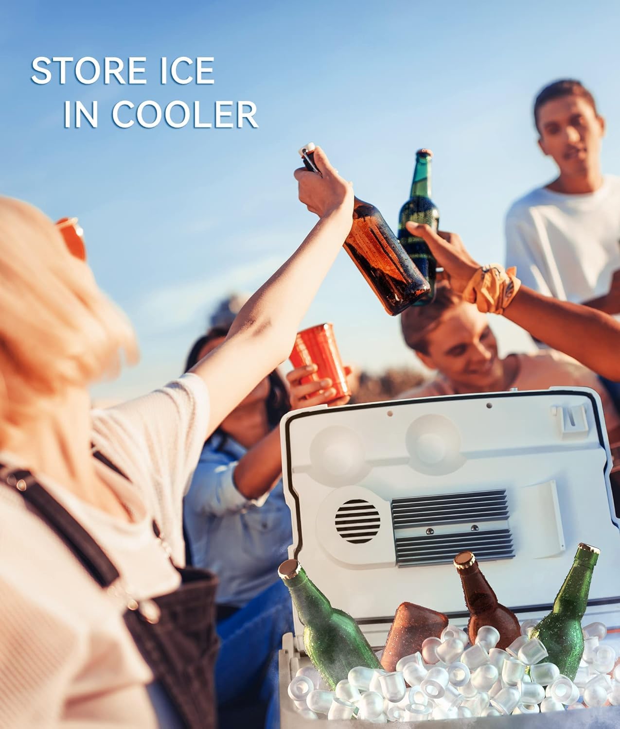 ecozy Portable Ice Maker Countertop9 Cubes Ready in 6 Mins