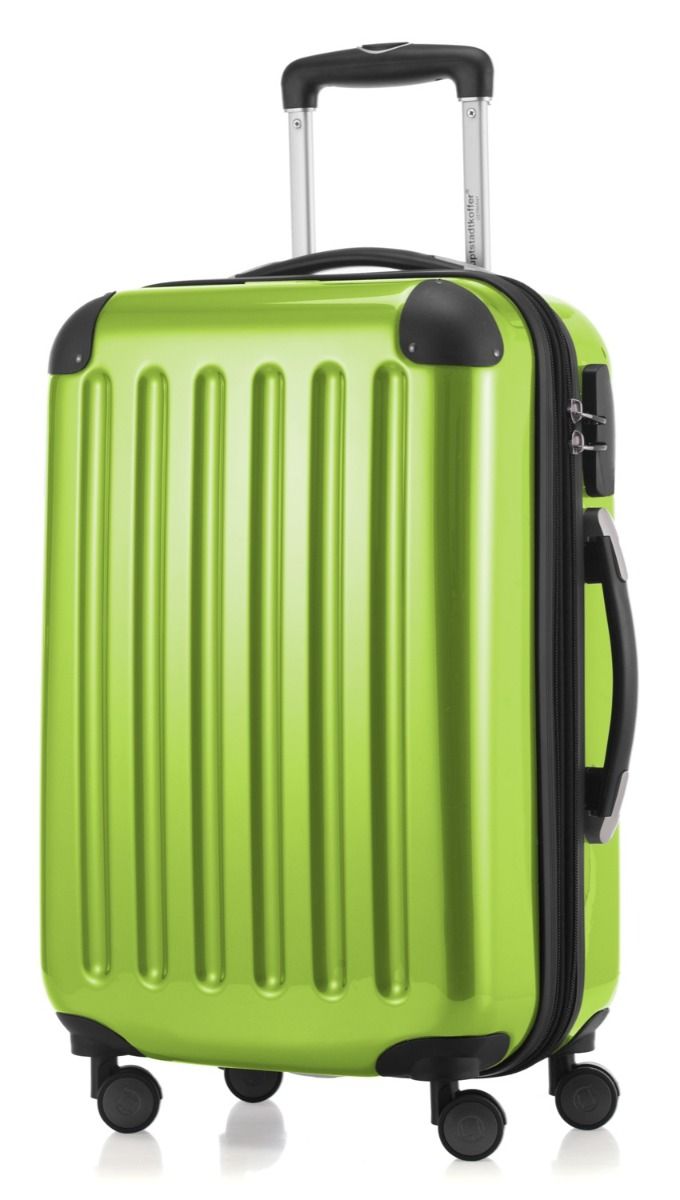 Alex - hand luggage hard shell glossy apple green, 55 cm, 42 liters