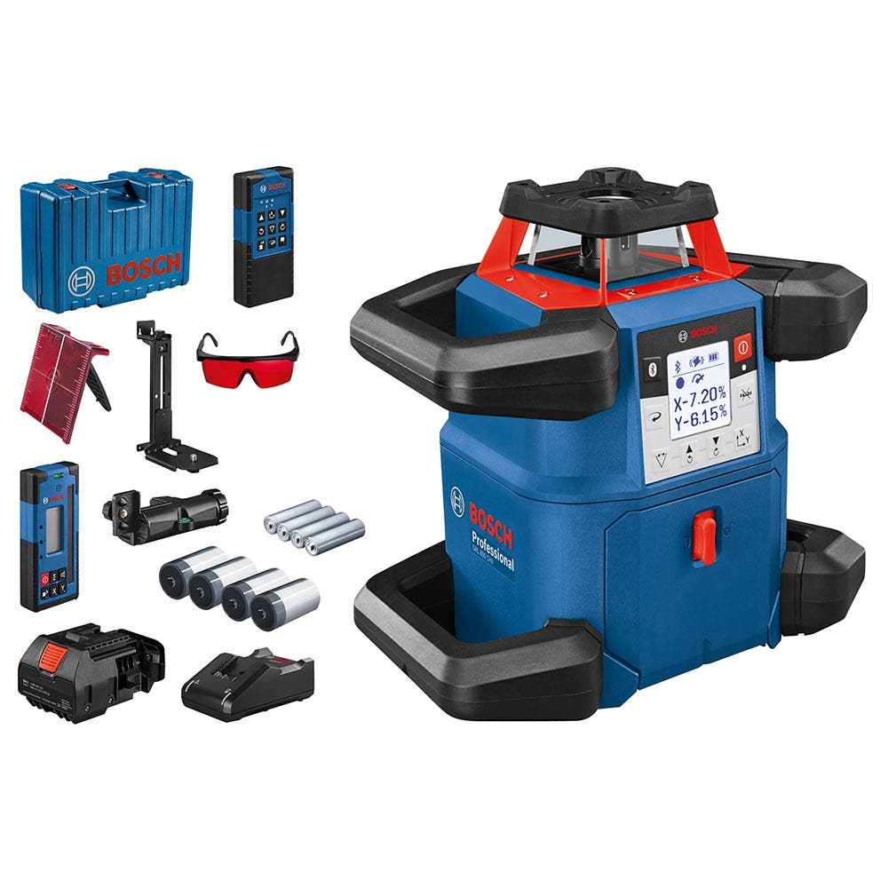 BOSCH 18V 600M Dual Grade Rotary Laser GRL600 CHV 0601061F40