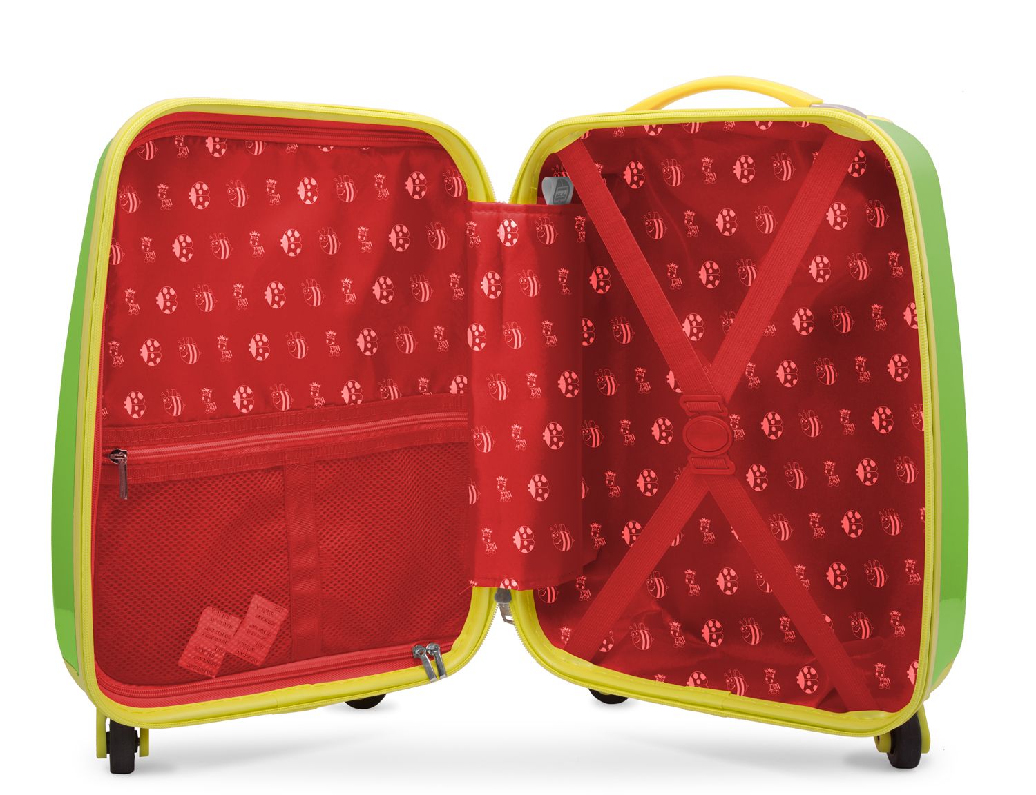 For Kids - Children's luggage + reflective stickers pirates, children's suitcase, children's hard case, hand luggage, 24 liters