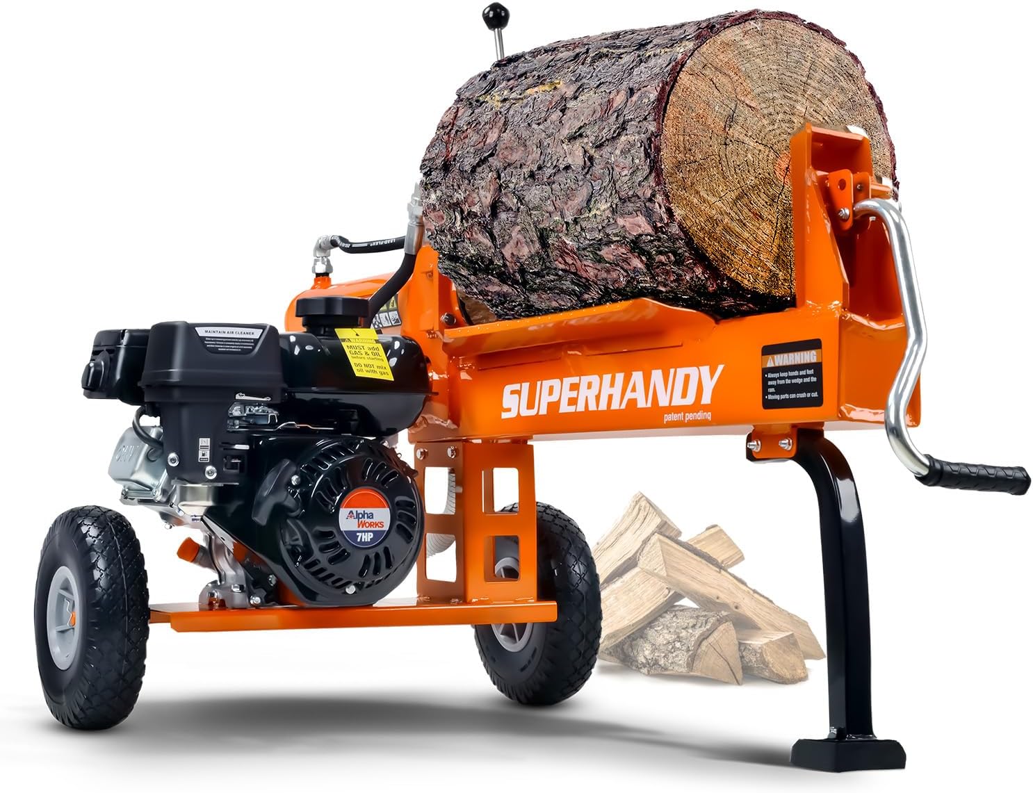 SuperHandy 20-Ton Gas Log Splitter - 7 HP, 209 cc, 20