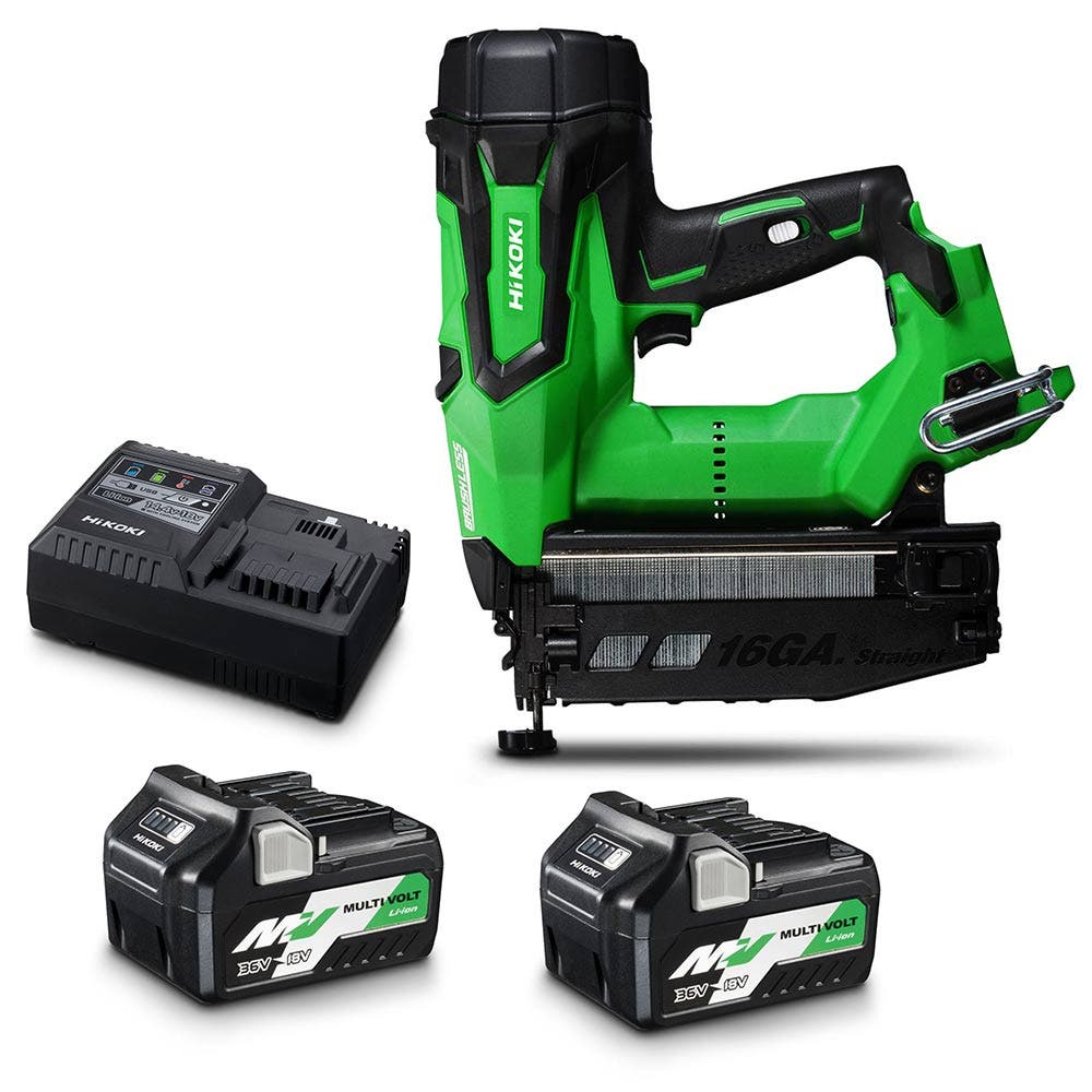 HiKOKI 18V 2 x 5.0Ah/2.5Ah Finish Nailer Kit NT1865DBSL(HRZ)