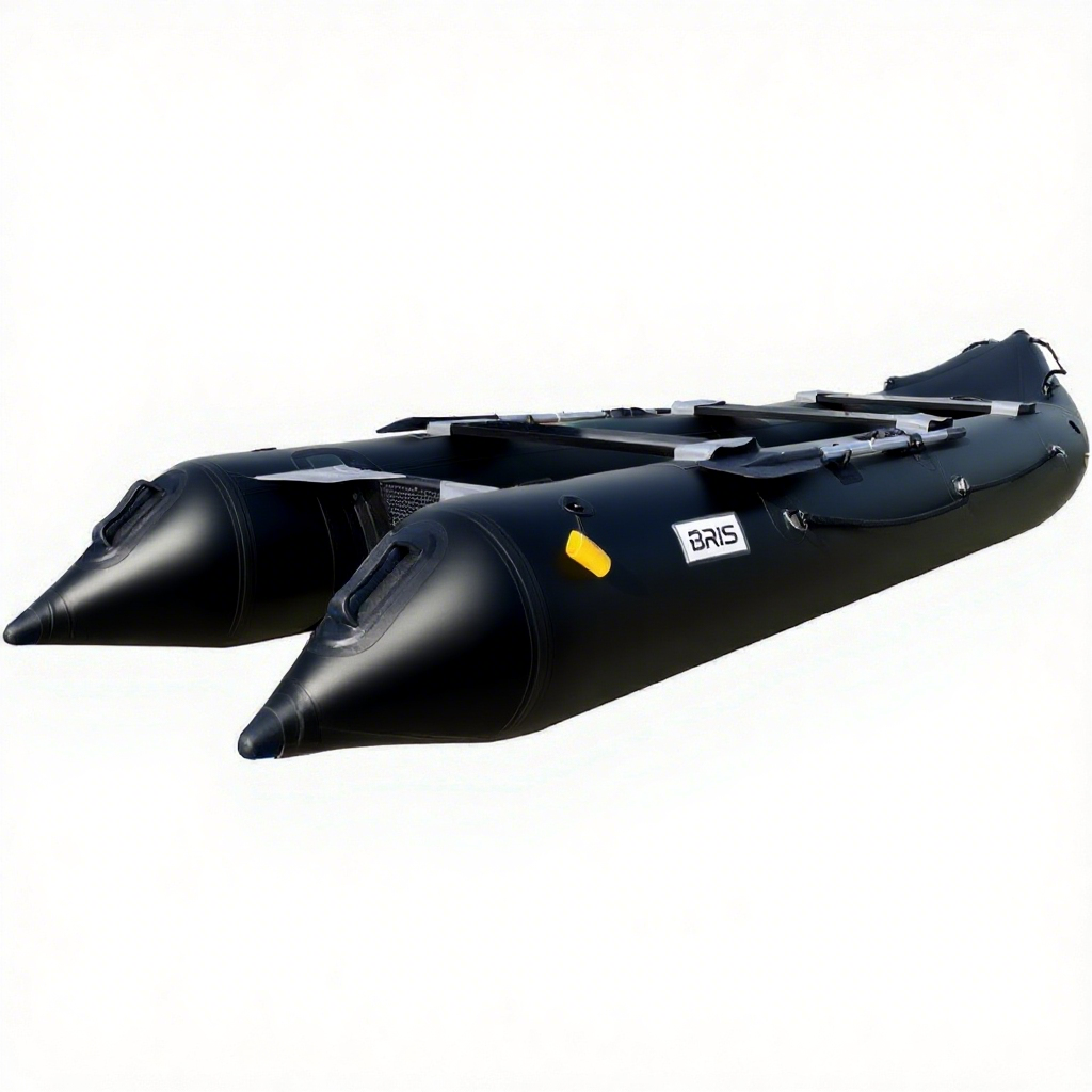 BRIS 14.1ft Inflatable Boat Inflatable Kayak 3 Person Kayak Canoe Fishing poonton Boat