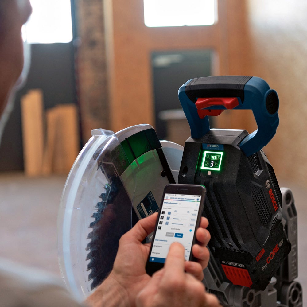 BOSCH 18V BITURBO Brushless 305mm Glide Compound Mitre Saw Skin - GCM 18V-305 GCD