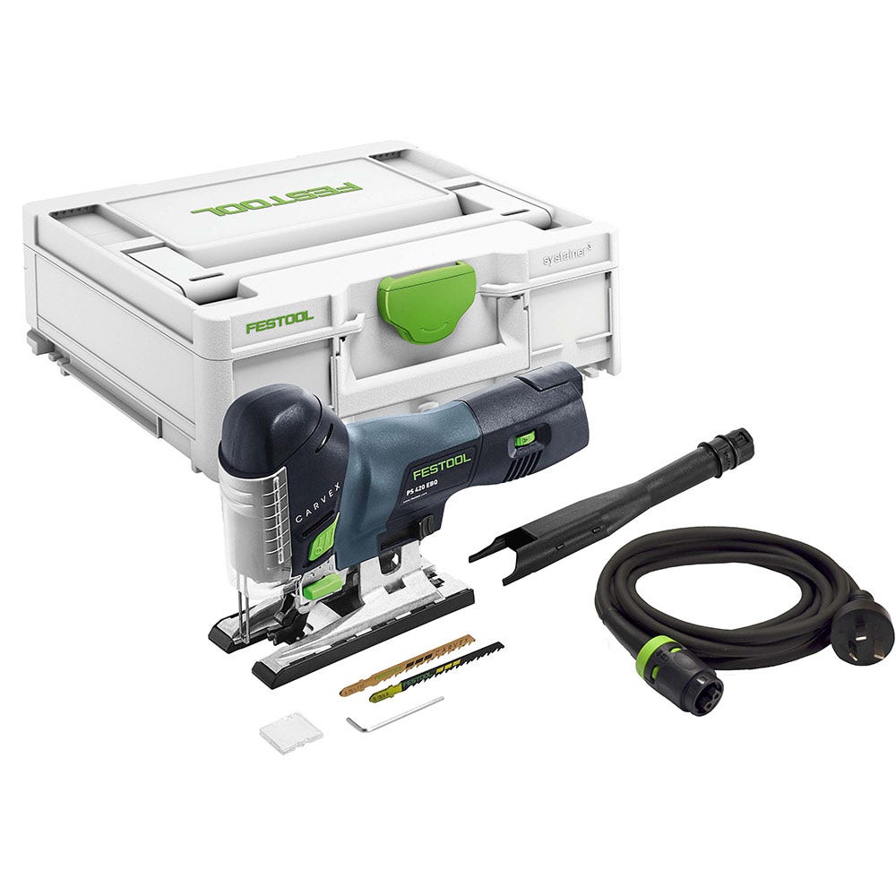 FESTOOL 550w 120mm PS 420 CARVEX Barrel Grip Jigsaw 576184