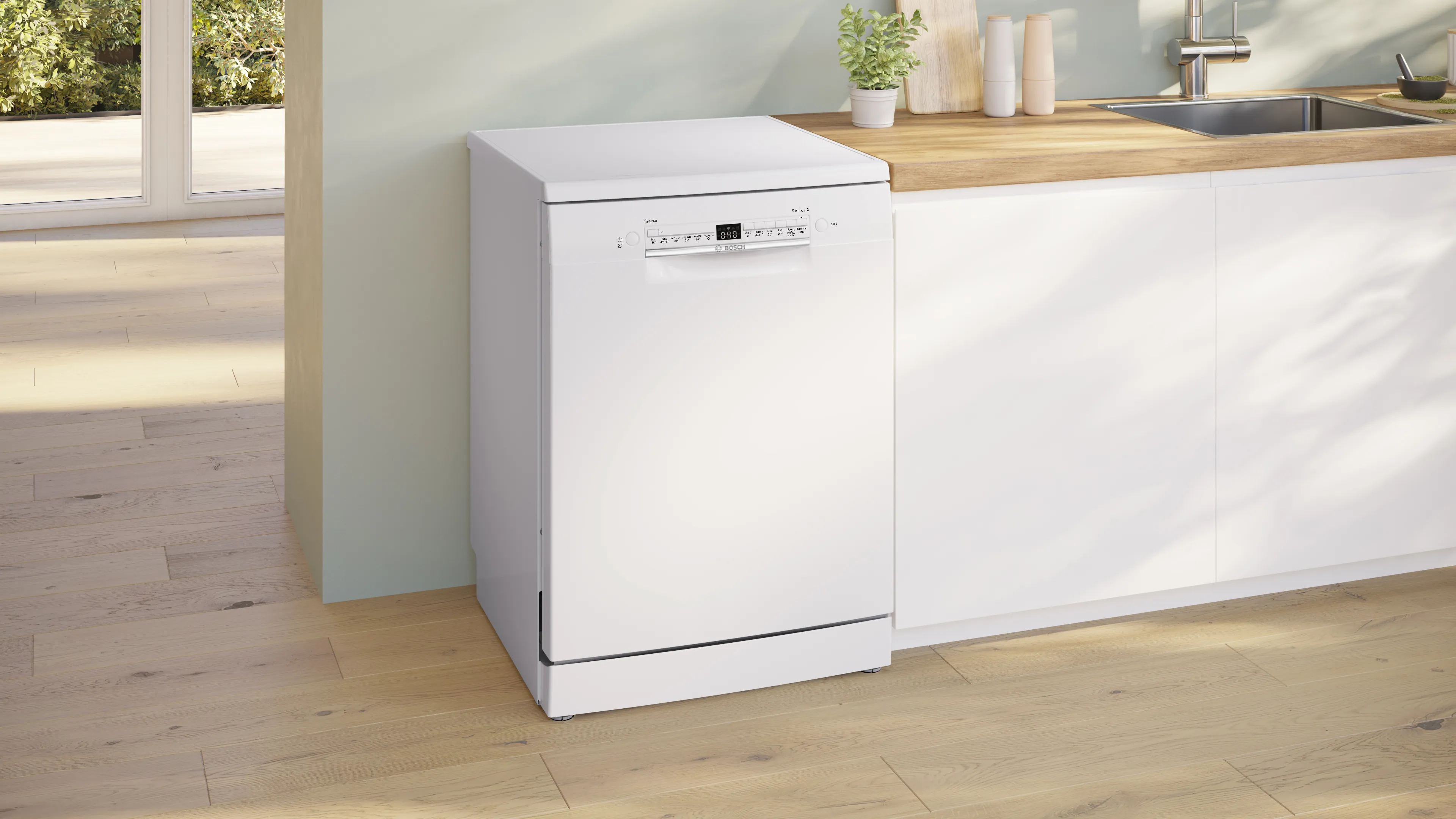 Bosch SMS2HVW67G Series 2 Free-standing dishwasher 60 cm White