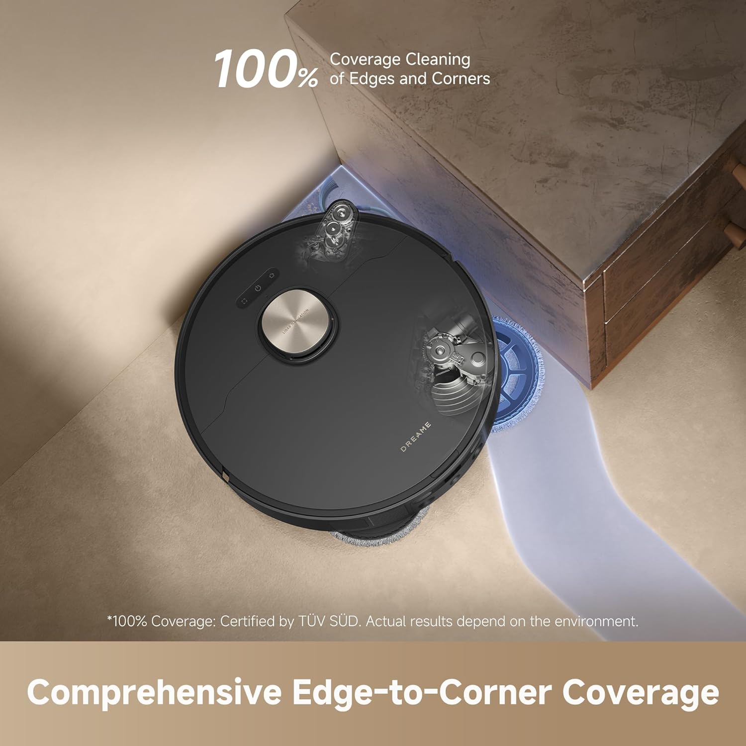 DREAME L50 Ultra Robot Vacuum and Mop White, 19,500Pa Suction, with Auto-Empty and Mop Self-Cleaning, Precise Obstacle Avoidance, HyperStream Detangling DuoBrush