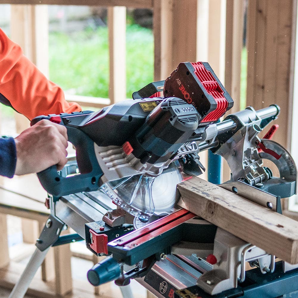 BOSCH 18V BITURBO Brushless 216mm Sliding Compound Mitre Saw Skin 0601B41040