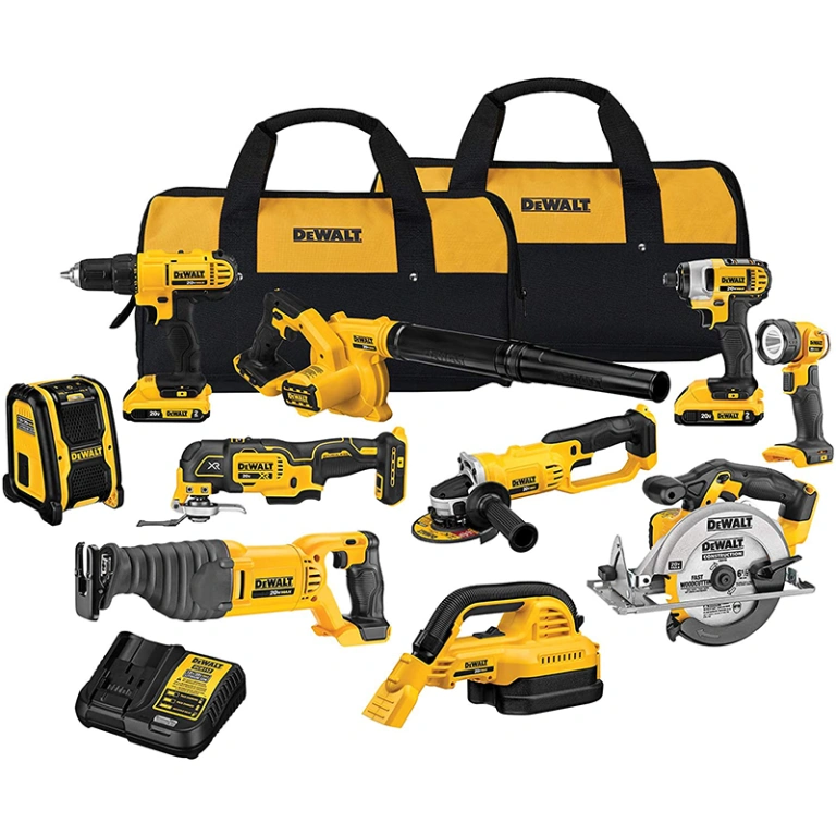 DEWALT 20V Max Cordless Drill Combo Kit, 10-Piece Tool (DCK1020D2)
