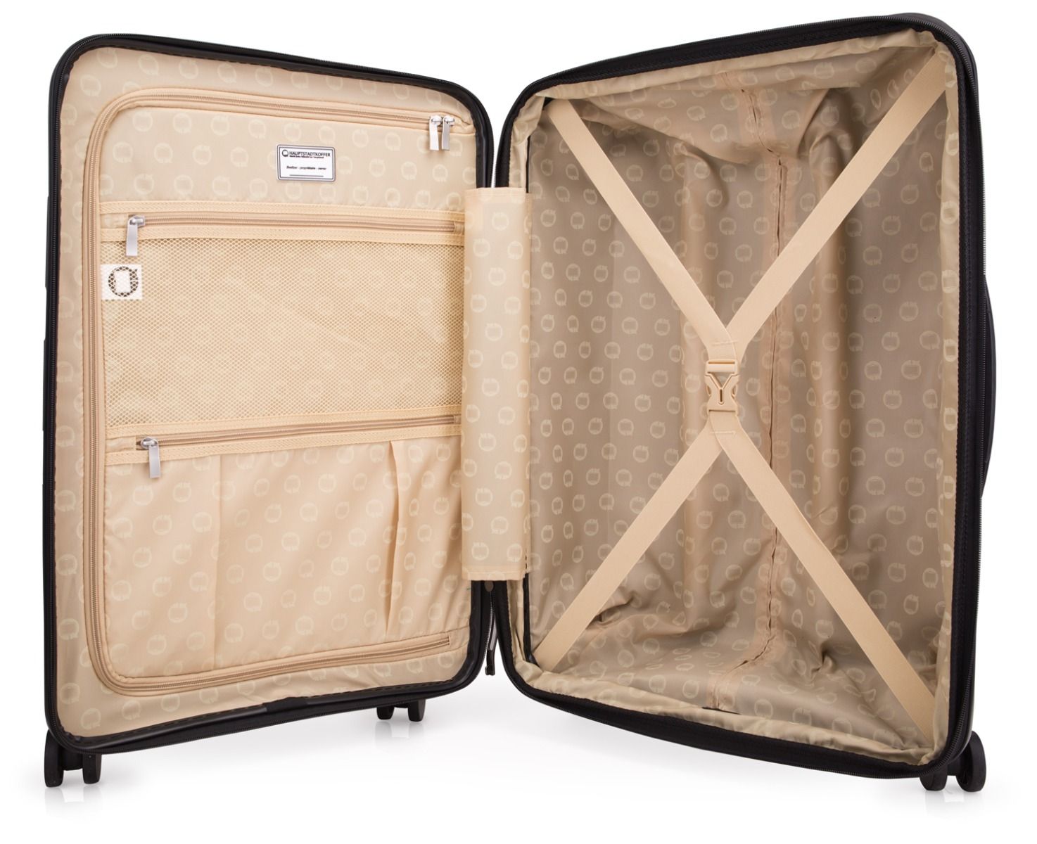 Britz - suitcase hard case trolley, TSA, 75 cm, 115 liters dark green