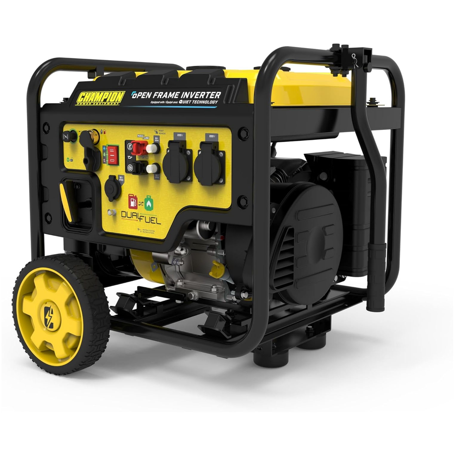 Champion Power Equipment 3600W Dual-Fuel Digital Hybrid Inverter - 224cc Engine, 18 Hour Runtime, Ultra-Quiet and Lightweight, Clean Energy Hybrid Generator and Fuel Saving