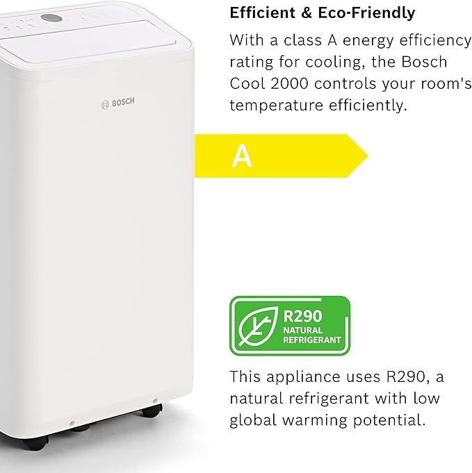 Bosch Cool 2000 Portable AC - 3-in-1: Air Conditioner