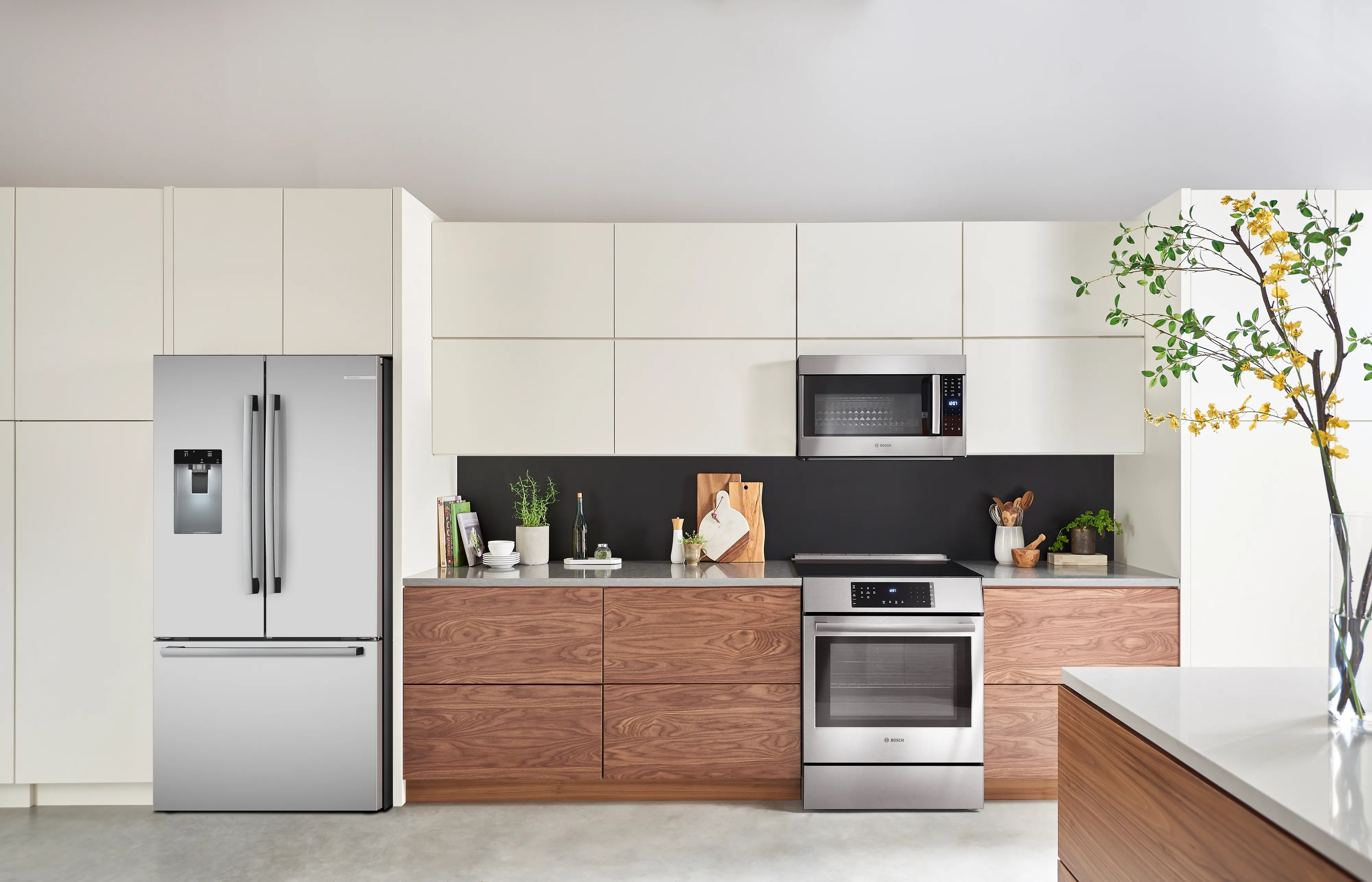 Bosch B36FD52SNS 500 Series French Door Bottom Mount Refrigerator 36'' Stainless steel (with anti-fingerprint), Total No Frost