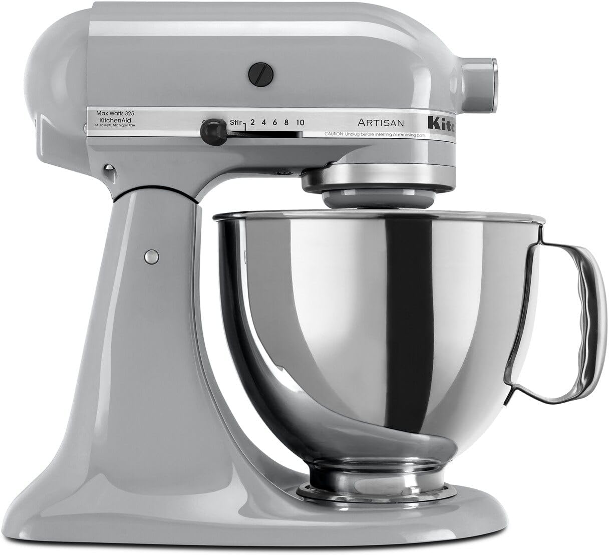 KitchenAid Artisan Series 5 Quart Tilt Head Stand Mixer with Pouring Shield KSM150PS, Onyx Black