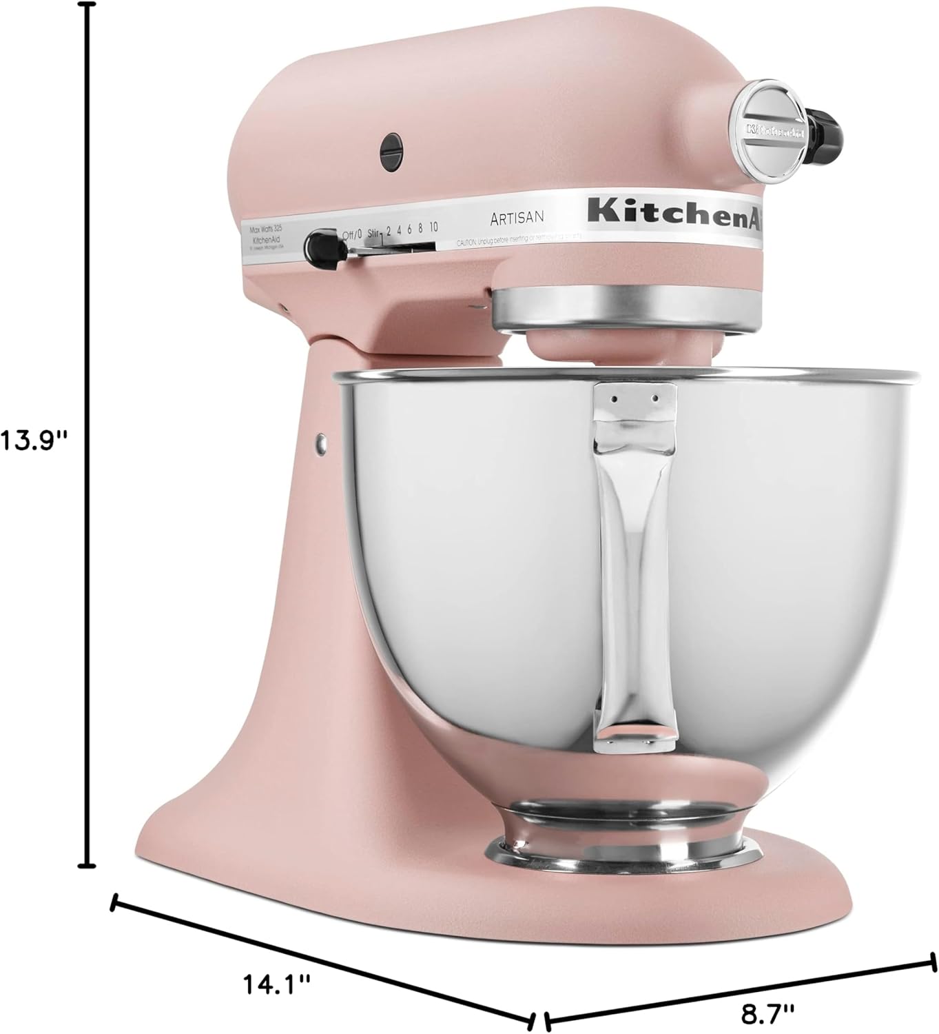 KitchenAid Artisan Series 5 Quart Tilt Head Stand Mixer with Pouring Shield KSM150PS, Onyx Black