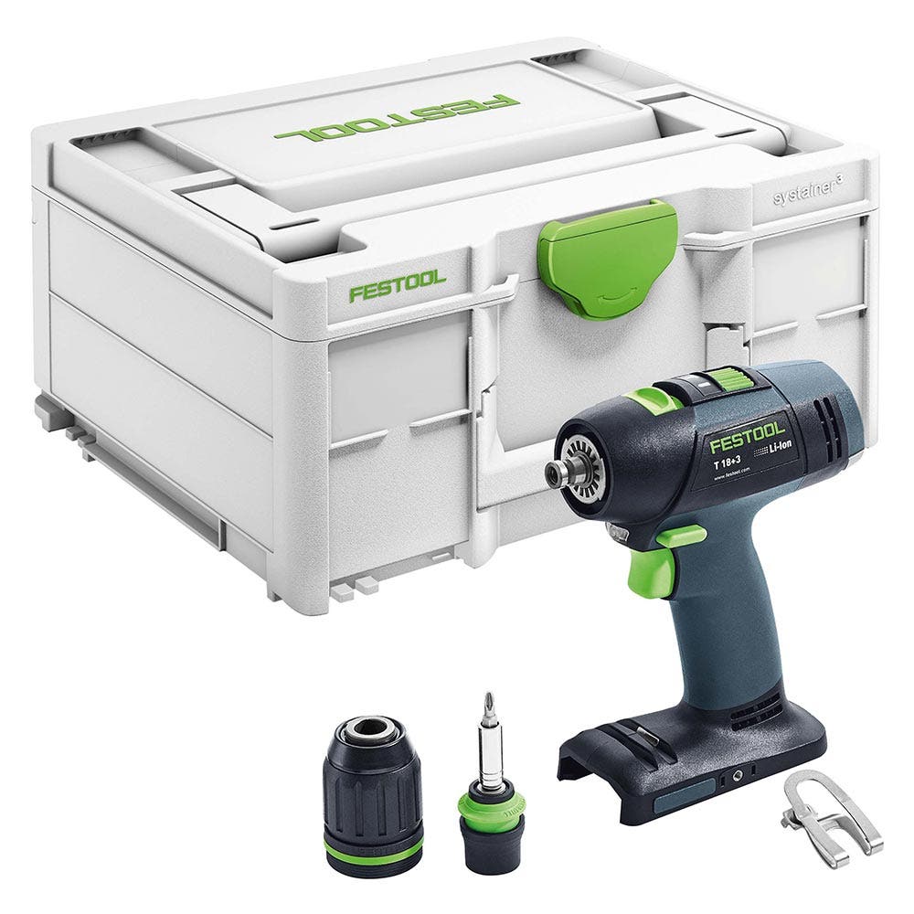 FESTOOL 18V Brushless T 18 2-Speed Drill in Systainer Skin 576448