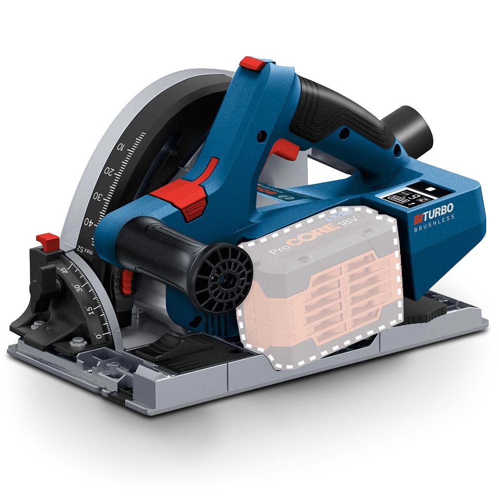 BOSCH 18V BITURBO Brushless Plunge Saw Skin - GKT 18V-52 GC