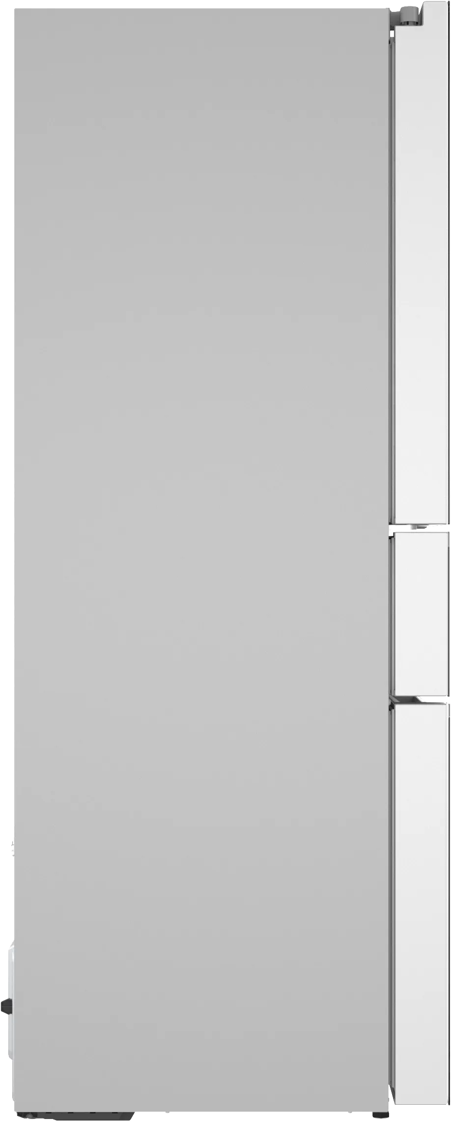 Bosch B36CL81ENW 800 Series French Door Bottom Mount Refrigerator, Glass door 36'' White, Total No Frost