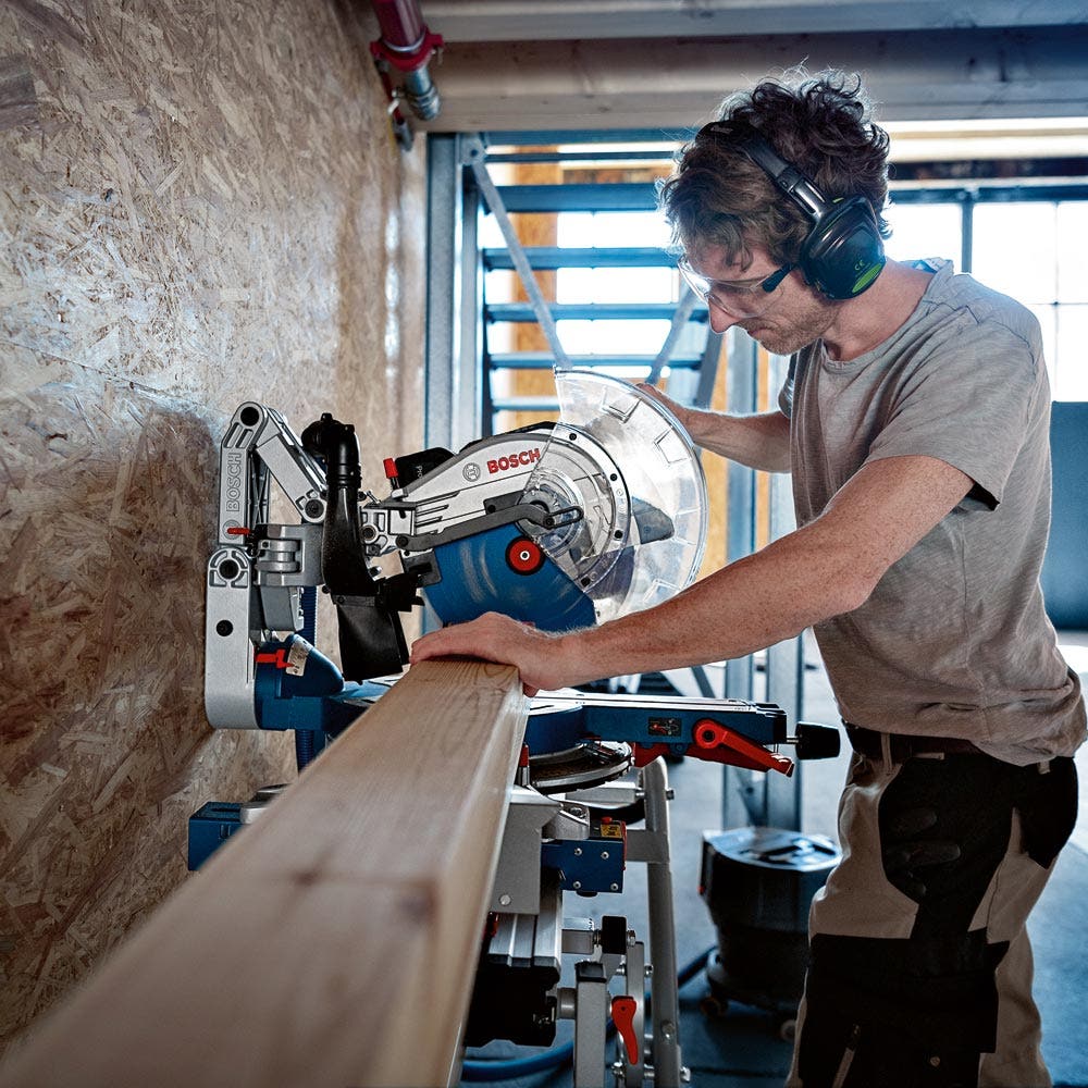 BOSCH 18V BITURBO Brushless 305mm Glide Compound Mitre Saw Skin - GCM 18V-305 GCD