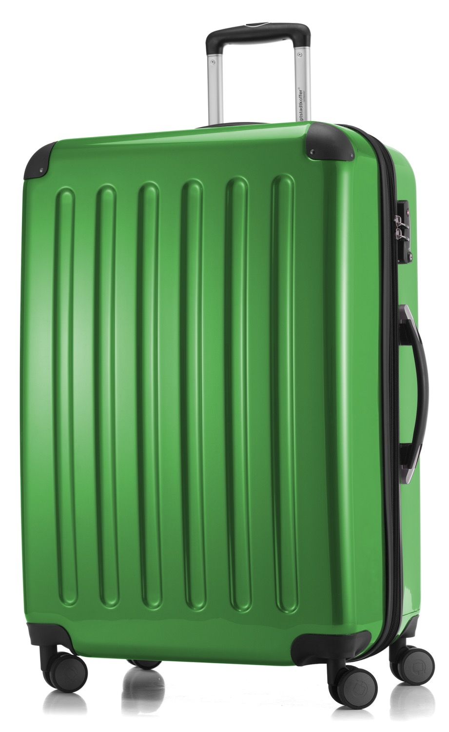 Alex - hand luggage hard shell glossy apple green, 55 cm, 42 liters