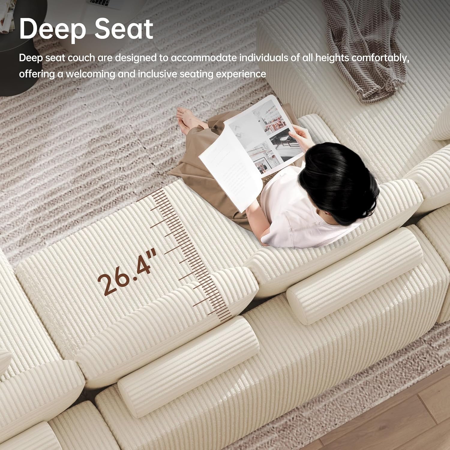 DURASPACE Cloud-Sektionalsofas für das Wohnzimmer