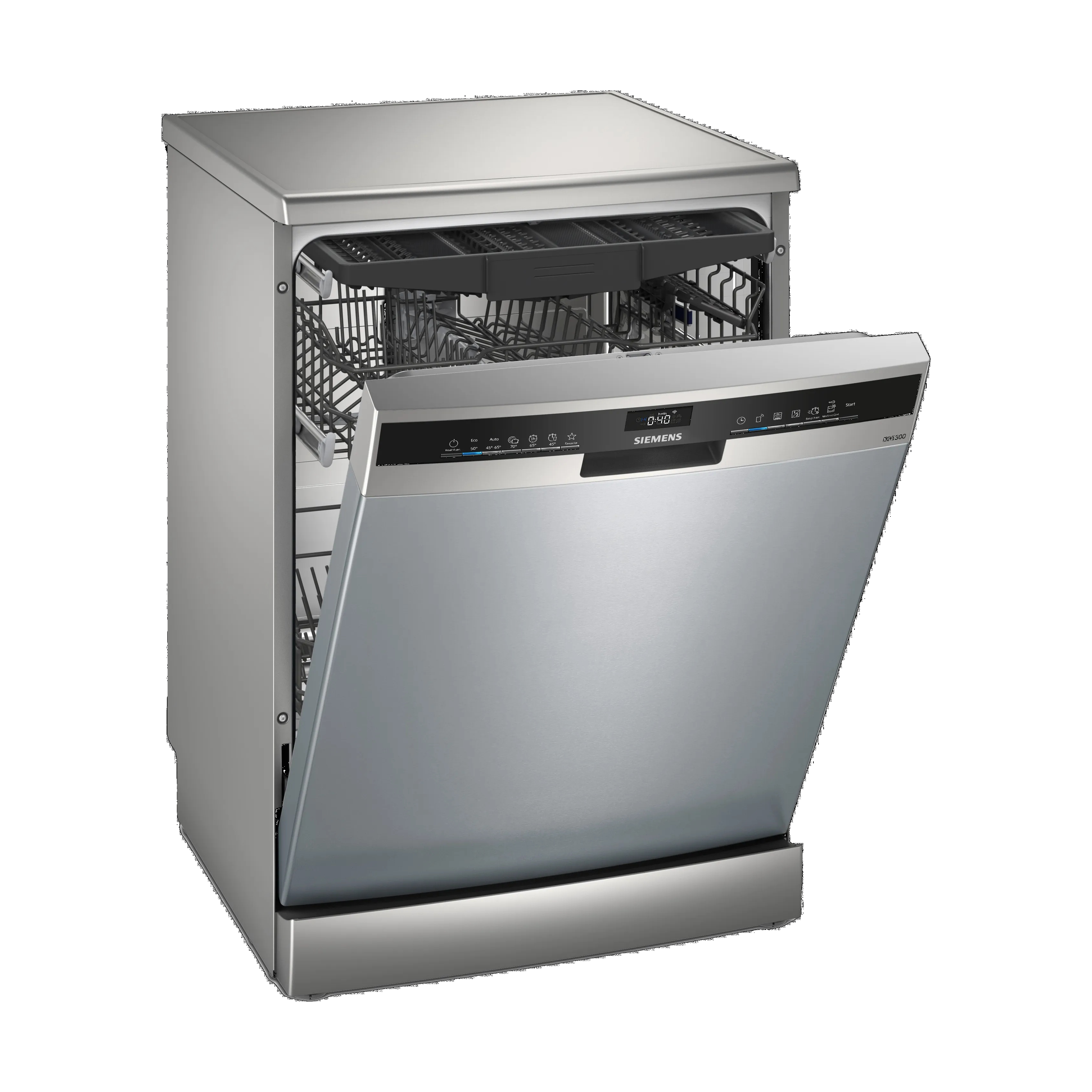 SIEMENS SN23EI03ME iQ300 Free-standing dishwasher 60 cm Brushed steel anti-fingerprint