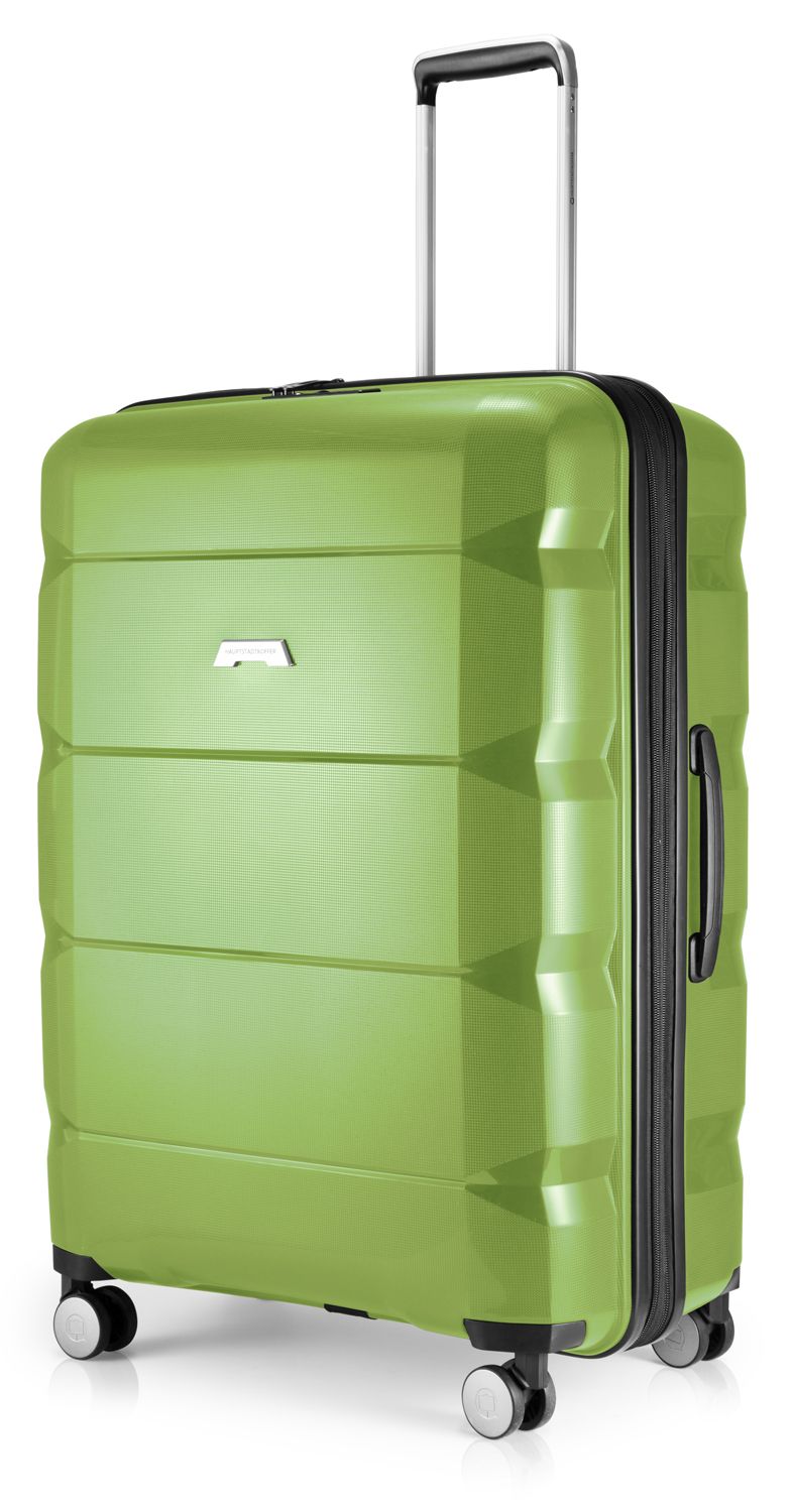 Britz - suitcase hard case trolley, TSA, 75 cm, 115 liters dark green