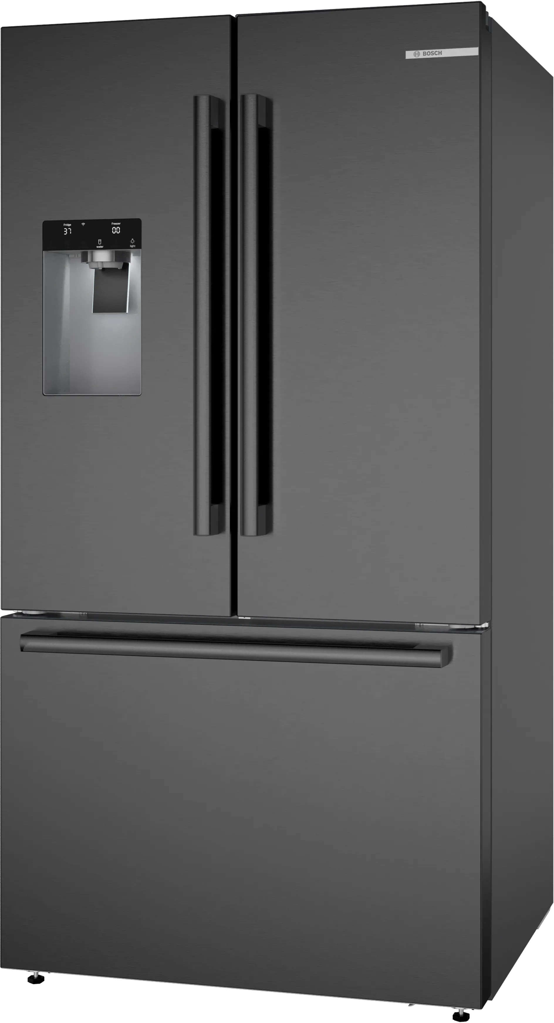 Bosch  B36FD52SNB 500 Series French Door Bottom Mount Refrigerator 36'' Black Stainless Steel, Total No Frost