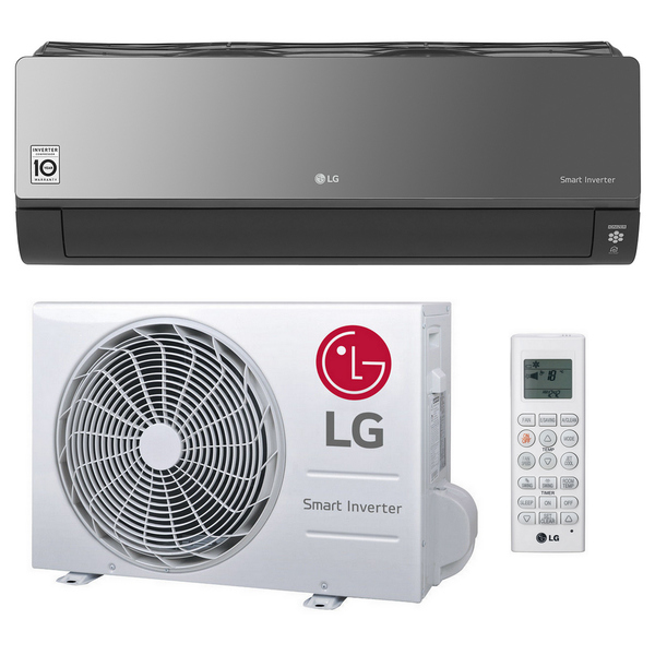 Lg Air Conditioning ArtCool Mirror AC12BK-NSJ Wall Heat Pump 3.5kw/12000Btu R32 A++ 240V~50Hz