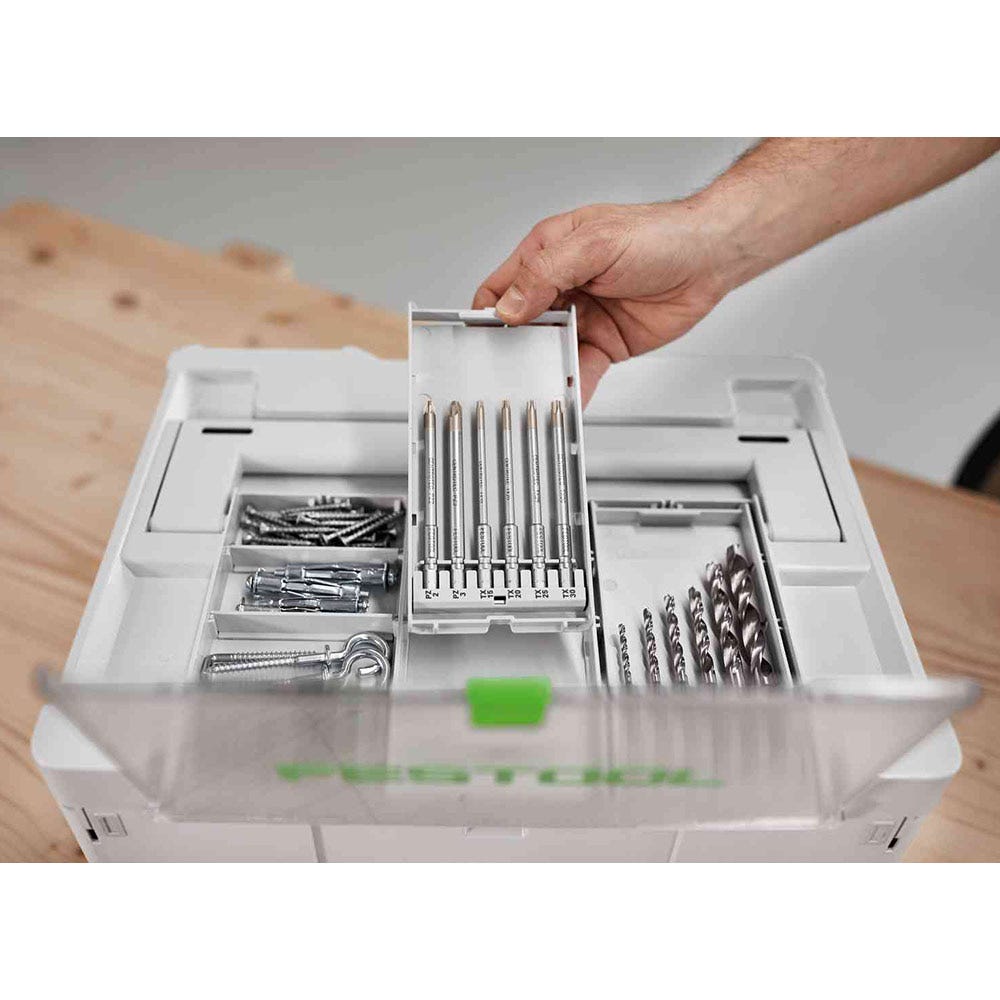 FESTOOL Systainer3 SYS 1.5 Medium 137mm x 396mm w/ Storage Lid 577346