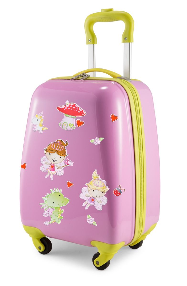 For Kids - Children's luggage + reflective stickers pirates, children's suitcase, children's hard case, hand luggage, 24 liters