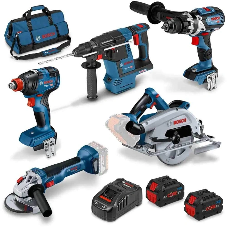 BOSCH ProCORE18V Brushless 5-Piece Set 2 x 8.0Ah Combo Kit 0615990M70