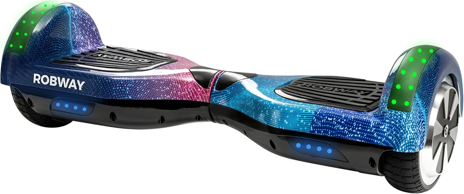 Robway W1 Hoverboard | 𝐃𝐀𝐒 𝐎𝐑𝐈𝐆𝐈𝐍𝐀𝐋 ® Hoverboards for Kids, Teens & Adults - APP Control - 1 x 2 Watt Motors - Self-Balancing Function - Bluetooth