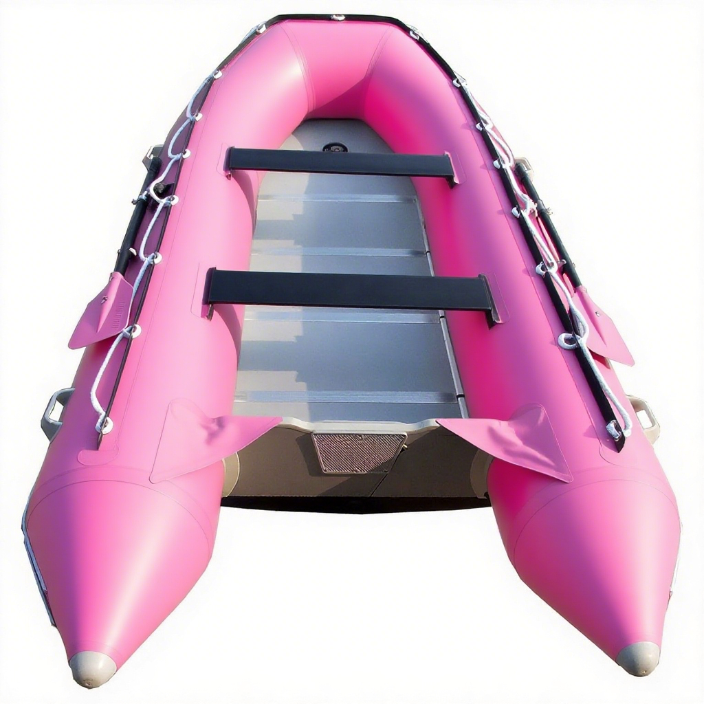 12ft 6in Catalina Inflatable Dinghy Boat Transom Sport Tender - 6 Person - 20 Horsepower USCG Rated, White/Gray