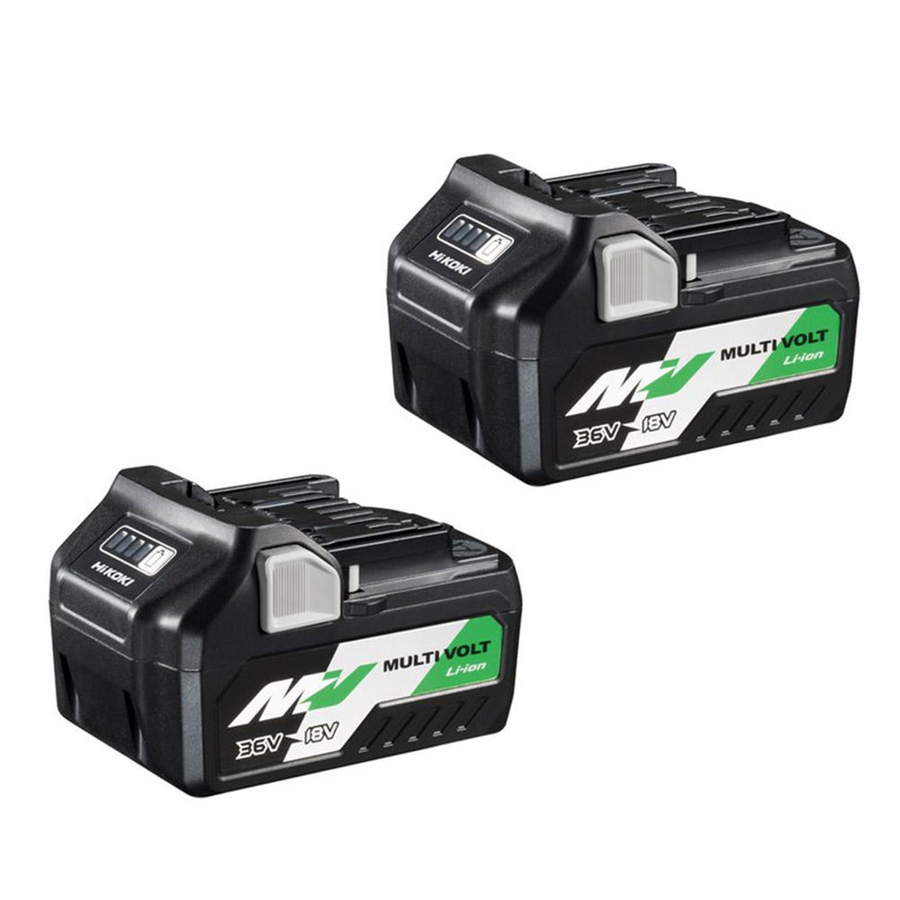 HIKOKI 18V/36V Multivolt 5.0/2.5Ah Lithium-Ion Battery Twin Pack BSL36A18(TWN)