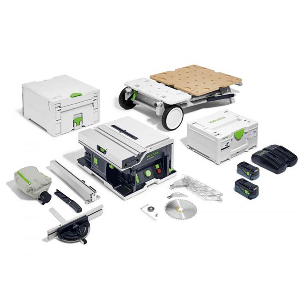 FESTOOL CSC SYS 50 18V 168mm Cordless Systainer Saw 5.2Ah Bluetooth Set & Underframe 577381