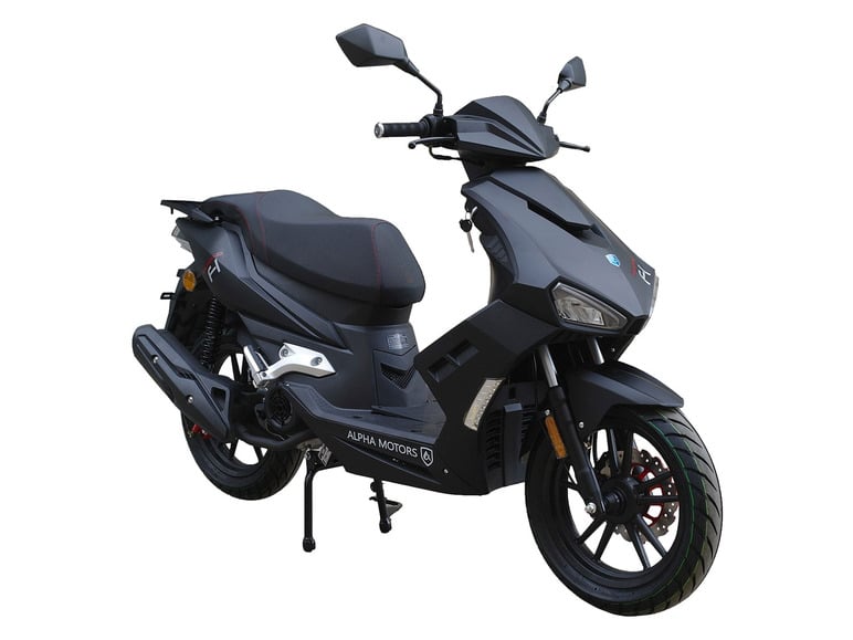 Alpha Motors Motorroller Mustang FI 125 ccm 85 km/h EURO 5, mattschwarz
