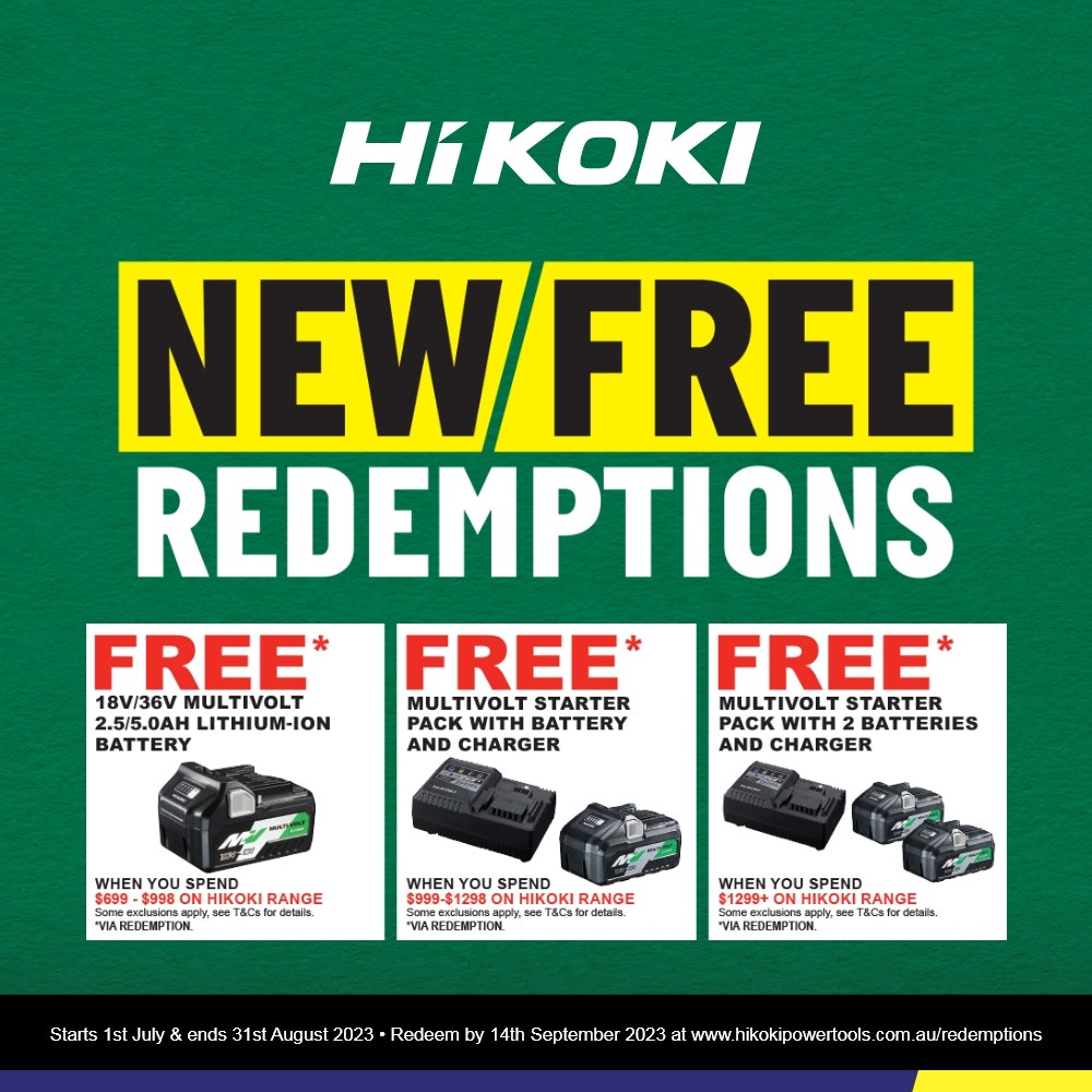 HIKOKI 36V MULTIVOLT 2 x 2.5Ah/5.0Ah 13mm Driver Drill Kit DS36DA(HRZ)