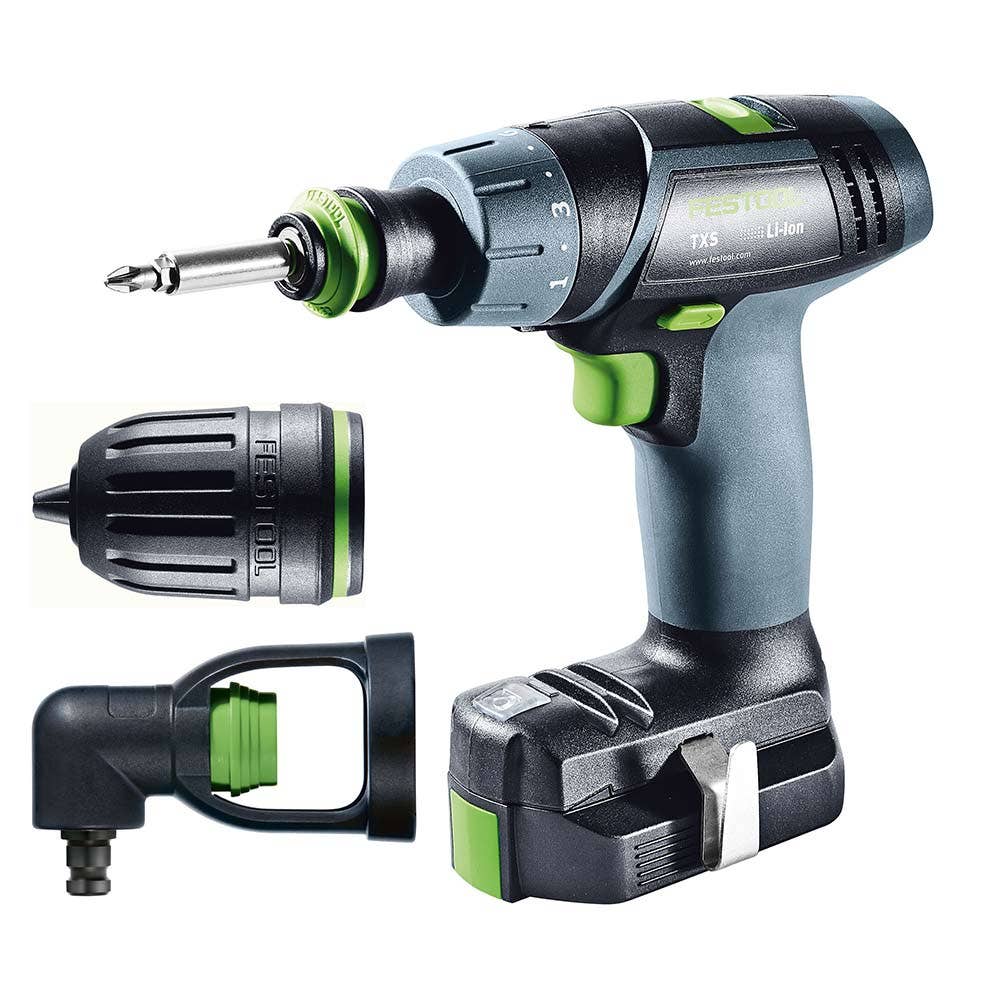 FESTOOL 10.8V 2 x 2.6Ah 10mm Drill Driver Kit 576104