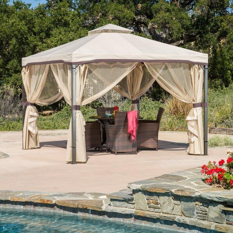 Franz 9.83 Ft. W X 9.83 Ft. D Metal Patio Gazebo
