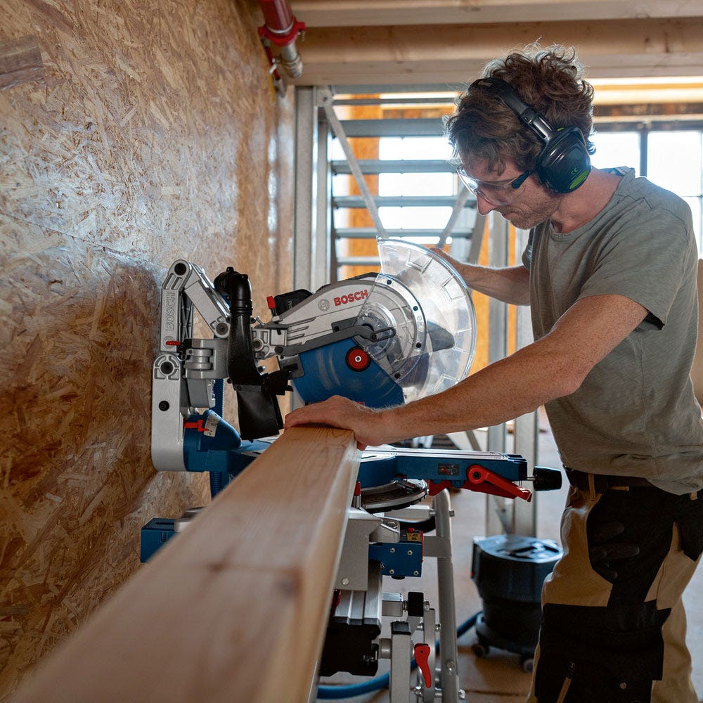 BOSCH 18V BITURBO Brushless 305mm Glide Compound Mitre Saw Skin - GCM 18V-305 GCD