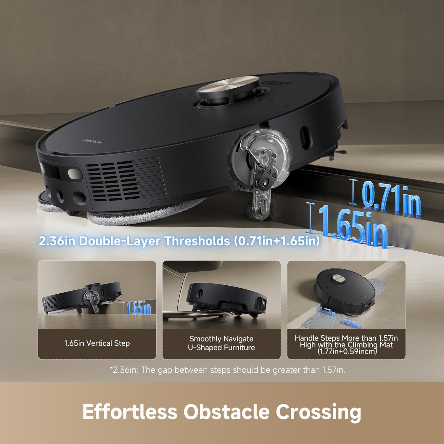 DREAME L50 Ultra Robot Vacuum and Mop White, 19,500Pa Suction, with Auto-Empty and Mop Self-Cleaning, Precise Obstacle Avoidance, HyperStream Detangling DuoBrush