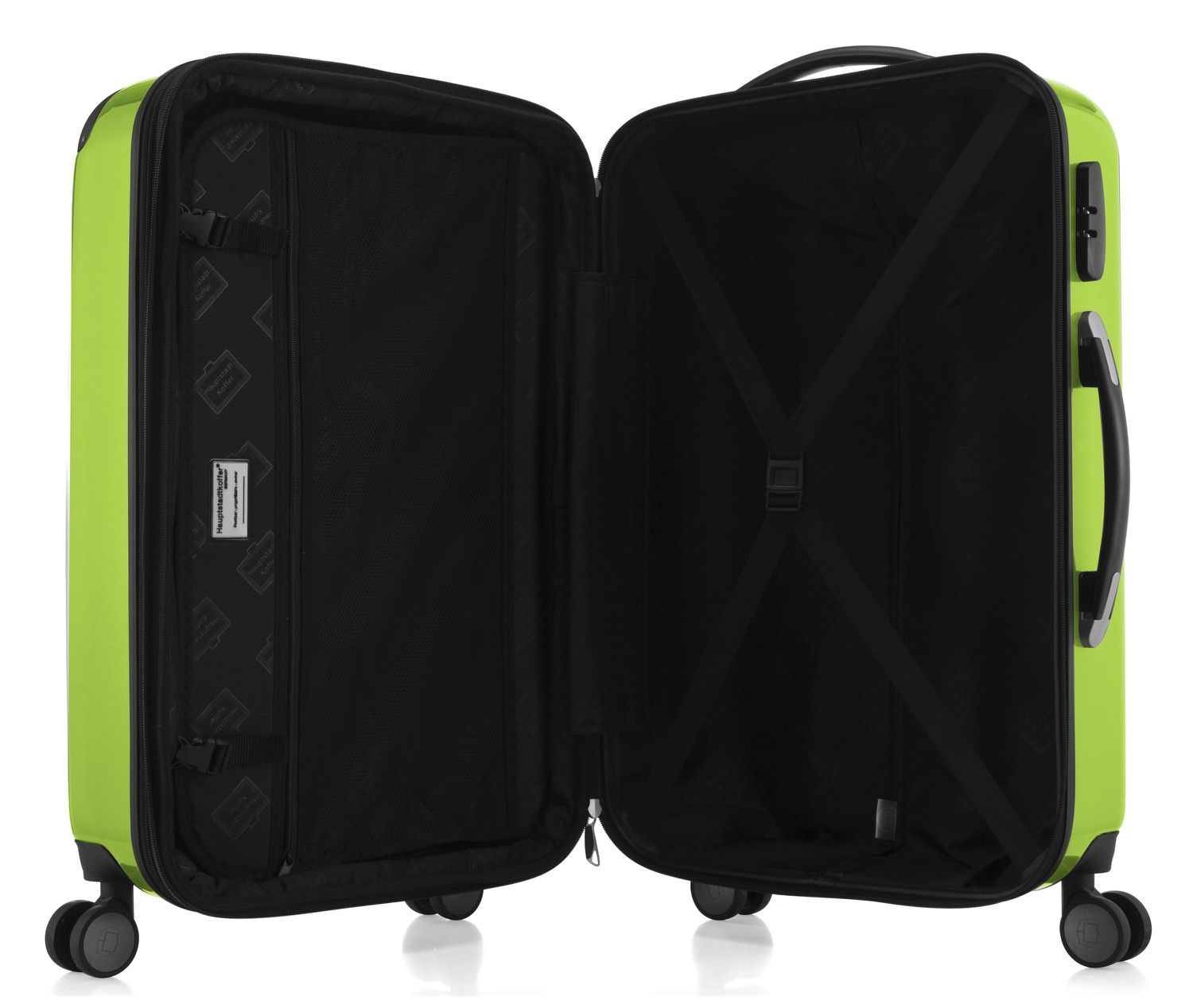 Alex - hand luggage hard shell glossy apple green, 55 cm, 42 liters