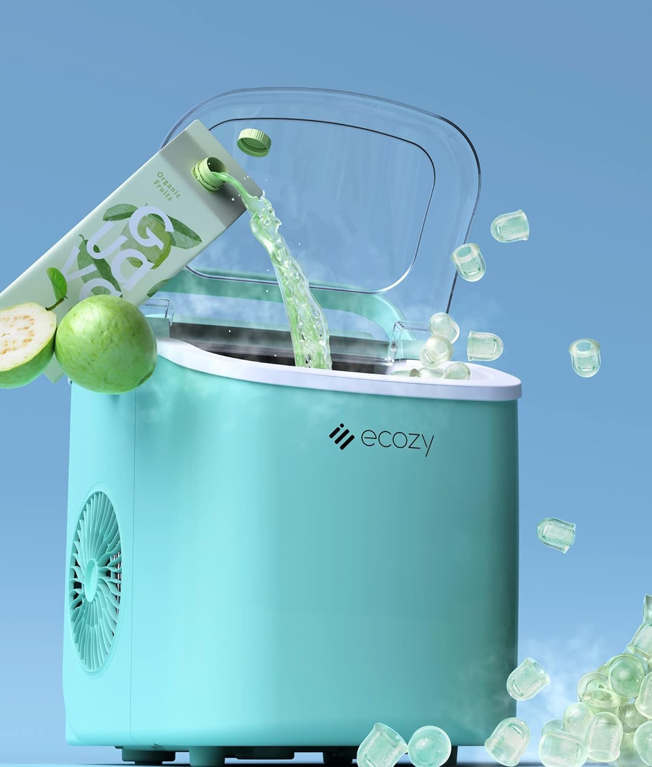 ecozy Portable Ice Maker Countertop9 Cubes Ready in 6 Mins